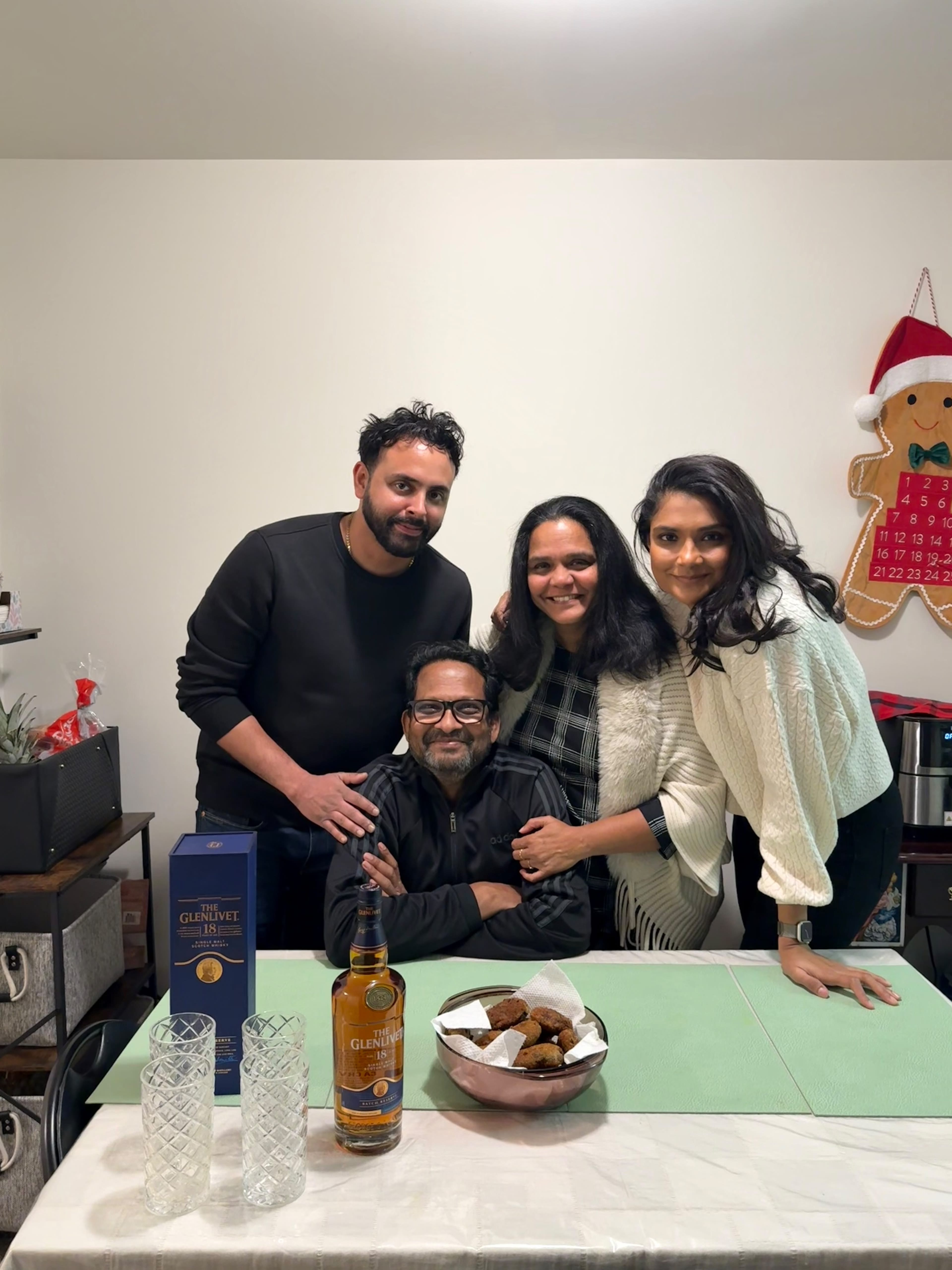 Kareena and Arvin celebrating with family